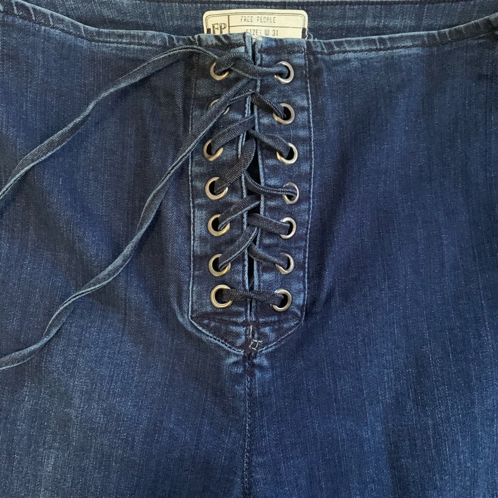 Free People lace up jeans